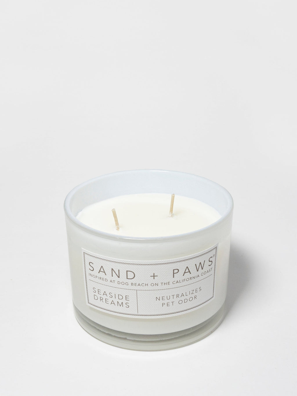 Elegant Sand + Paws Seaside Dreams 12 oz scented candle
