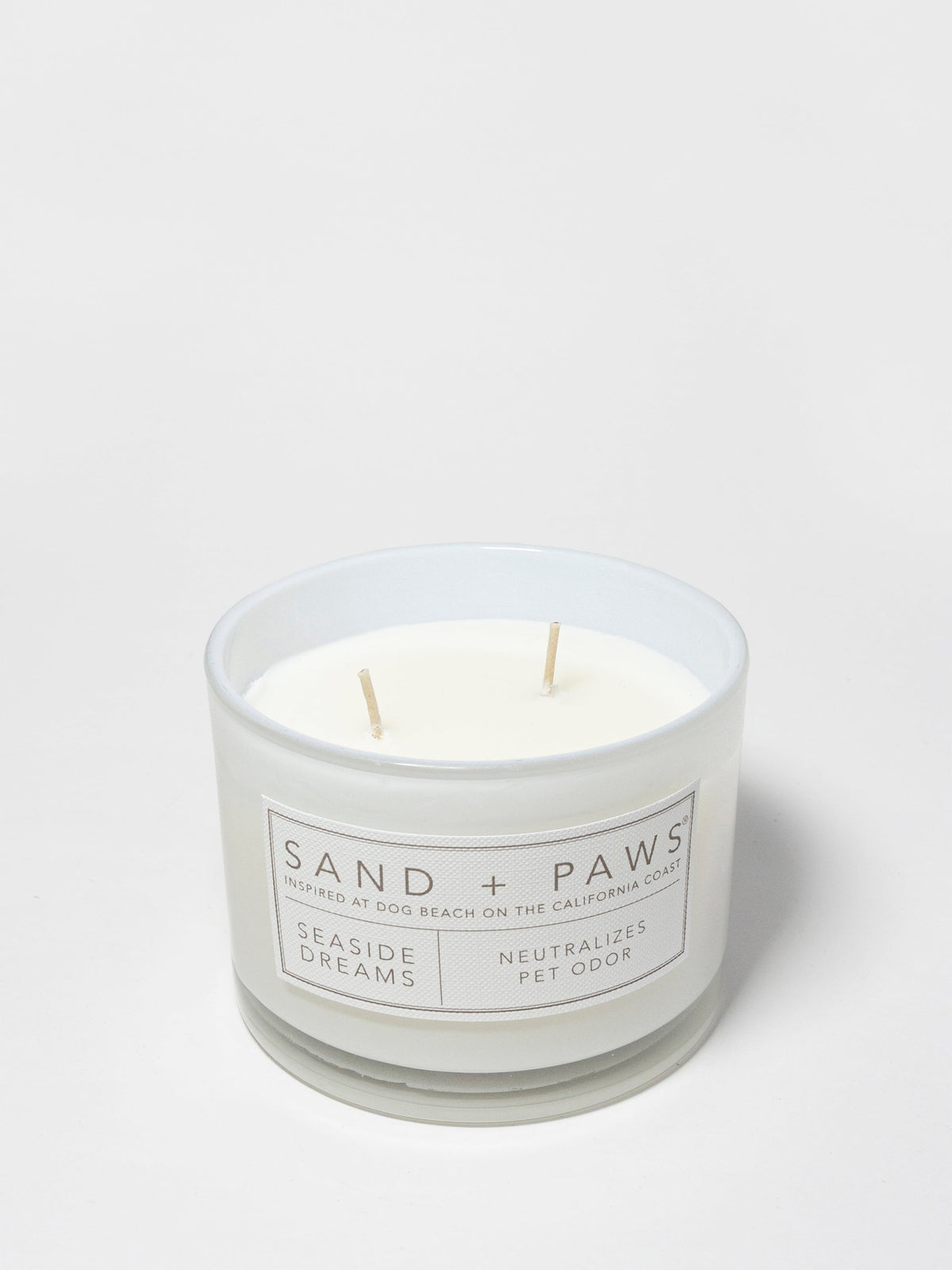 Elegant Sand + Paws Seaside Dreams 12 oz scented candle