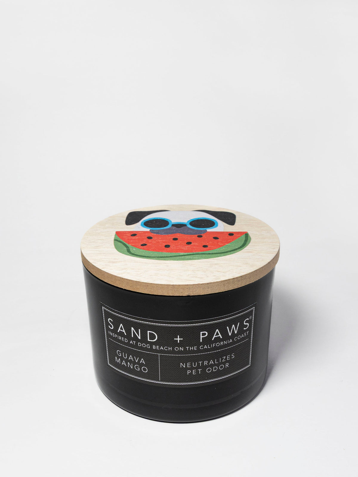 Elegant Sand + Paws Guava Mango 12 oz scented candle