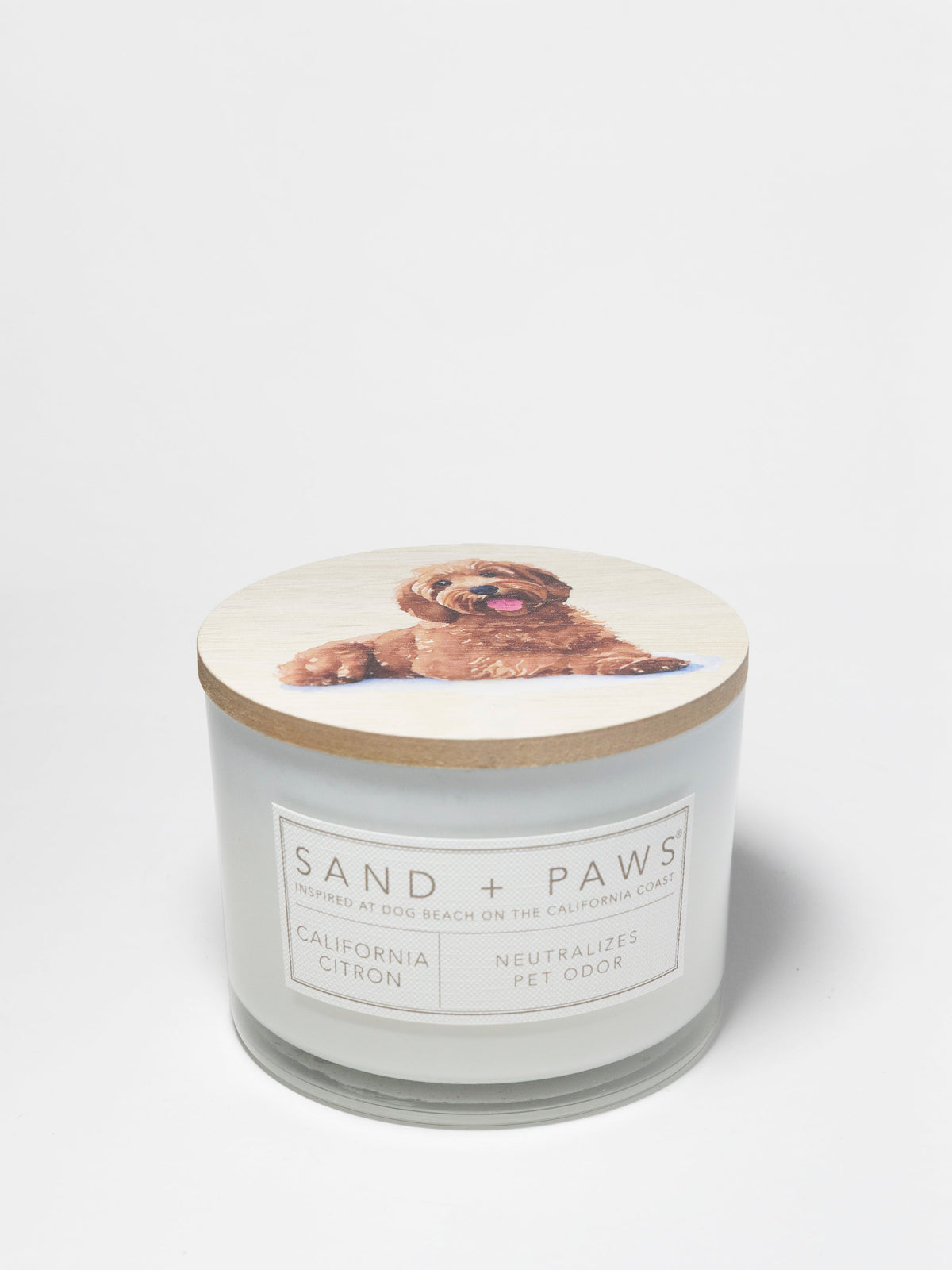 Elegant Sand + Paws California Citron 12 oz scented candle
