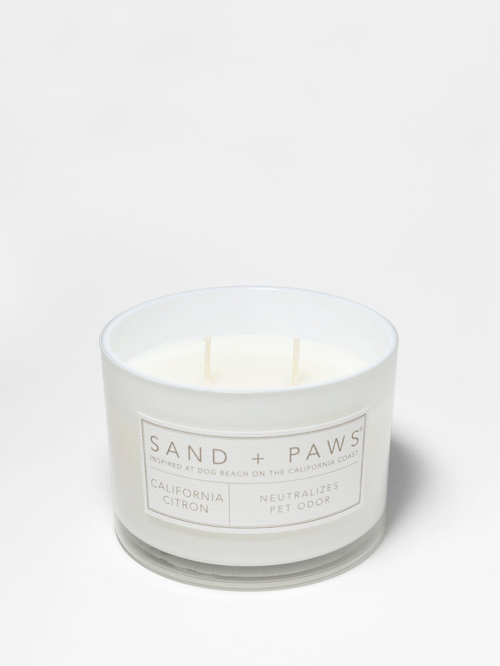 Elegant Sand + Paws California Citron 12 oz scented candle