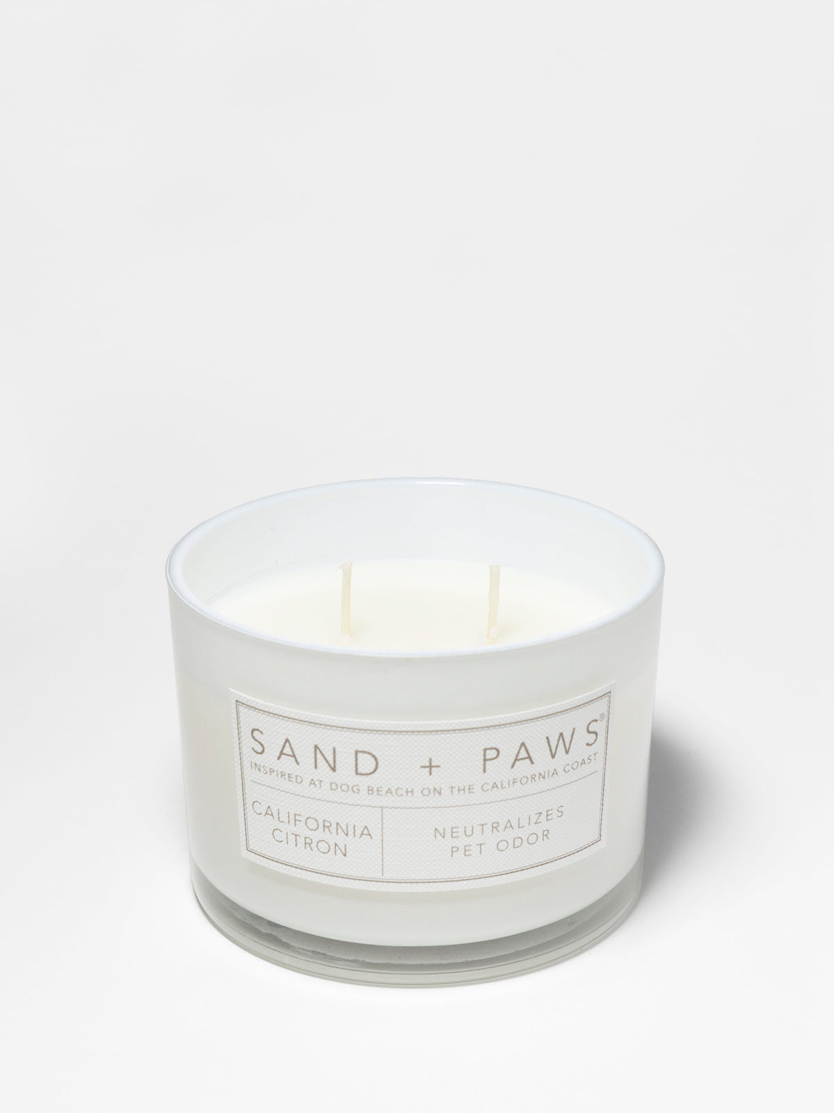 Elegant Sand + Paws California Citron 12 oz scented candle