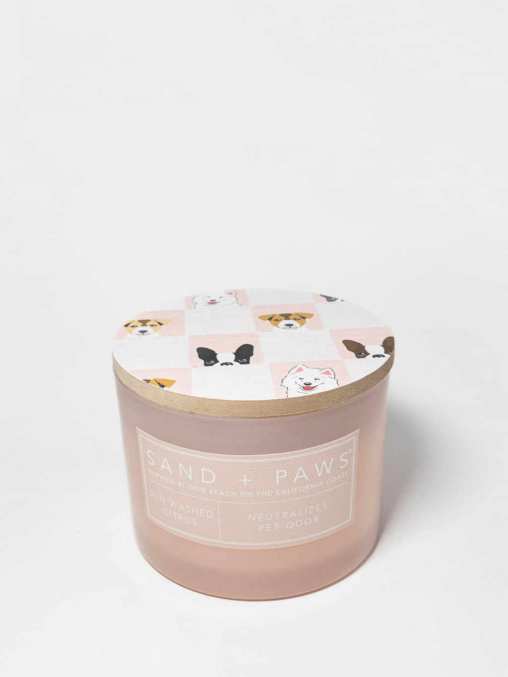 Elegant Sand + Paws Sun Washed Citrus 12 oz scented candle