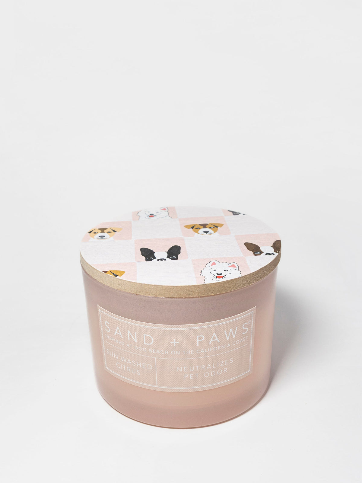 Elegant Sand + Paws Sun Washed Citrus 12 oz scented candle
