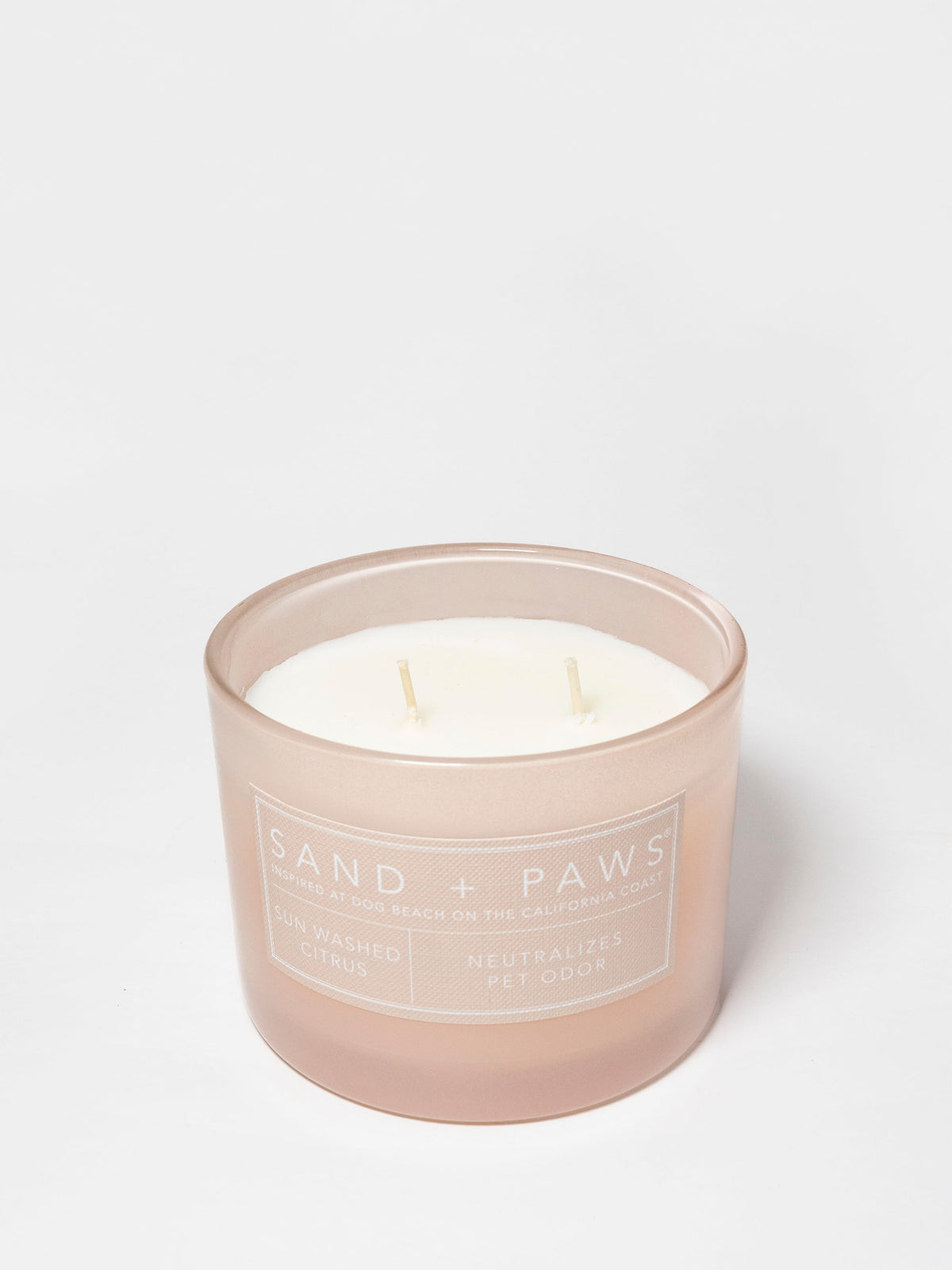 Elegant Sand + Paws Sun Washed Citrus 12 oz scented candle