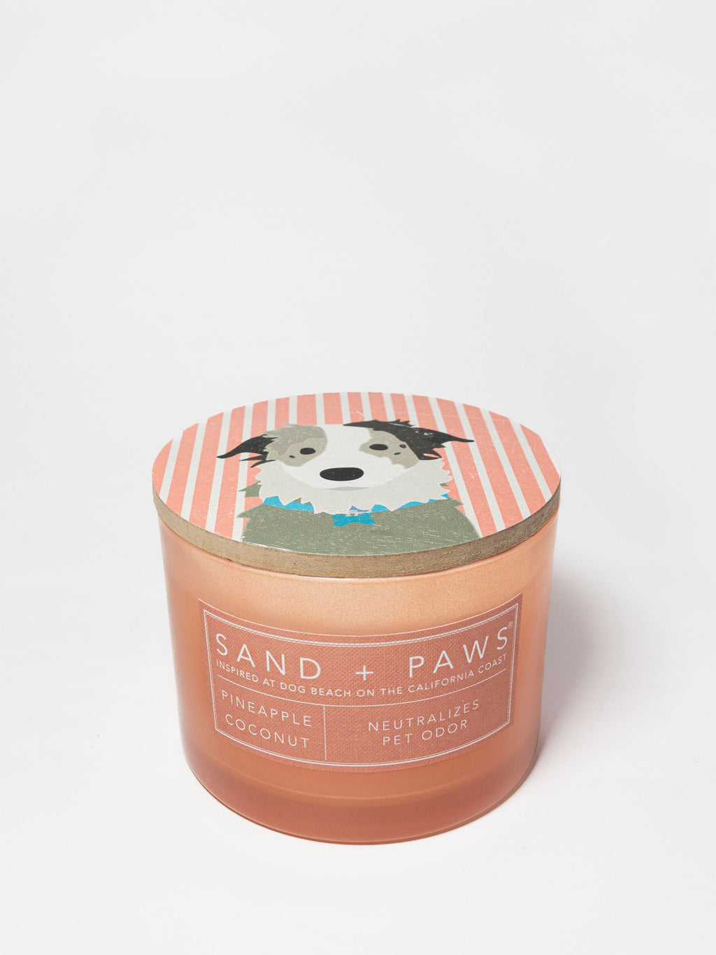 Elegant Sand + Paws Pineapple Coconut 12 oz scented candle