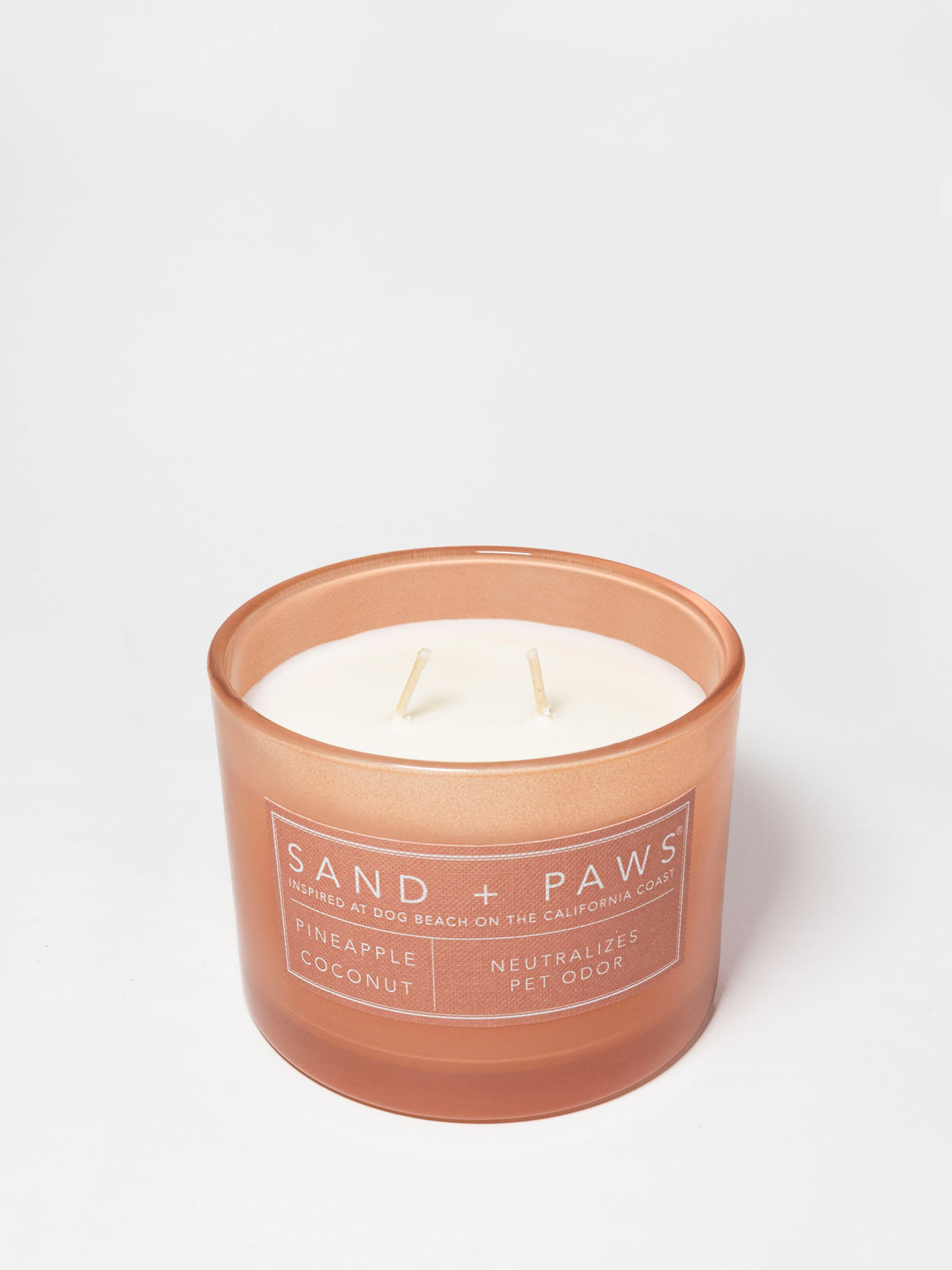 Elegant Sand + Paws Pineapple Coconut 12 oz scented candle