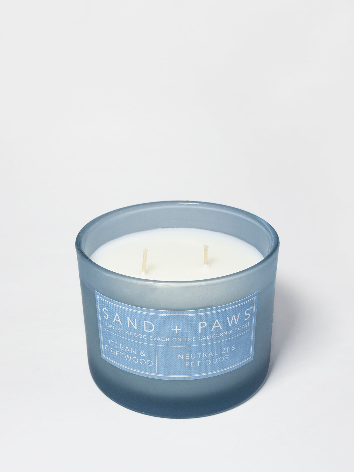 Elegant Sand + Paws Ocean & Driftwood 12 oz scented candle