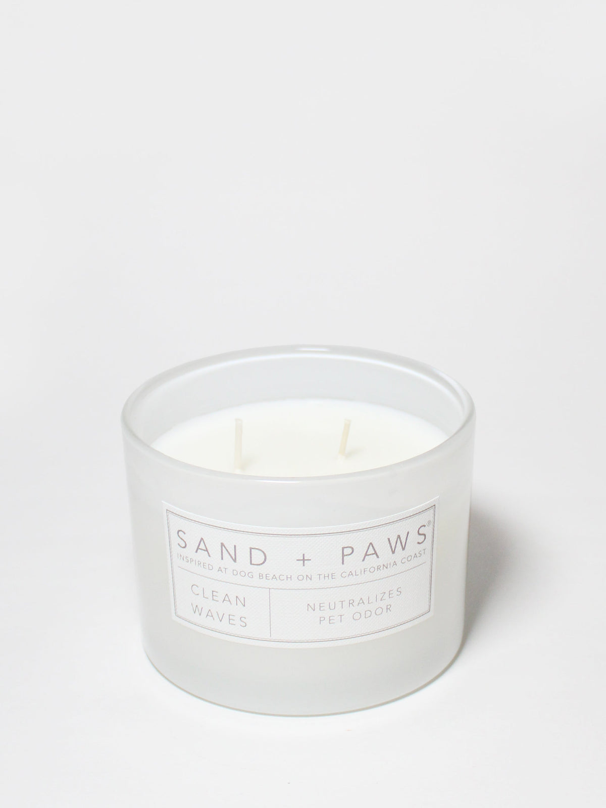 Elegant Sand + Paws Clean Waves 12 oz scented candle