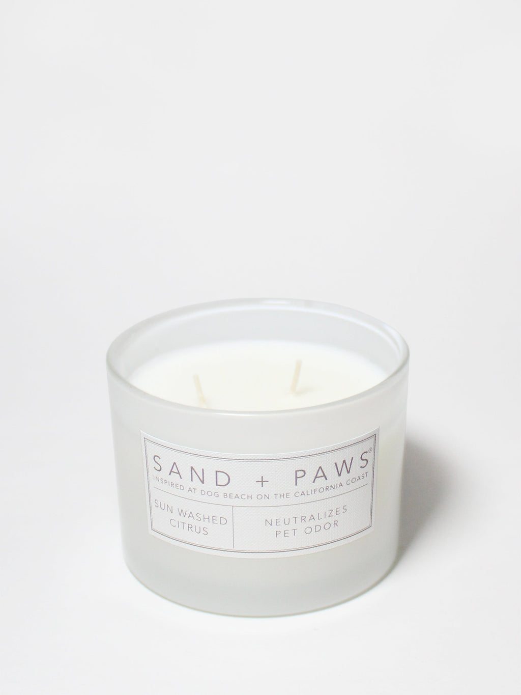 Elegant Sand + Paws Sun Washed Citrus 12 oz scented candle