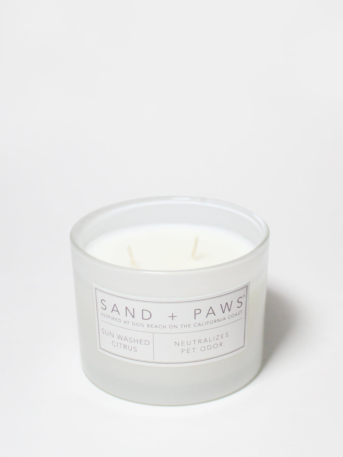 Elegant Sand + Paws Sun Washed Citrus 12 oz scented candle