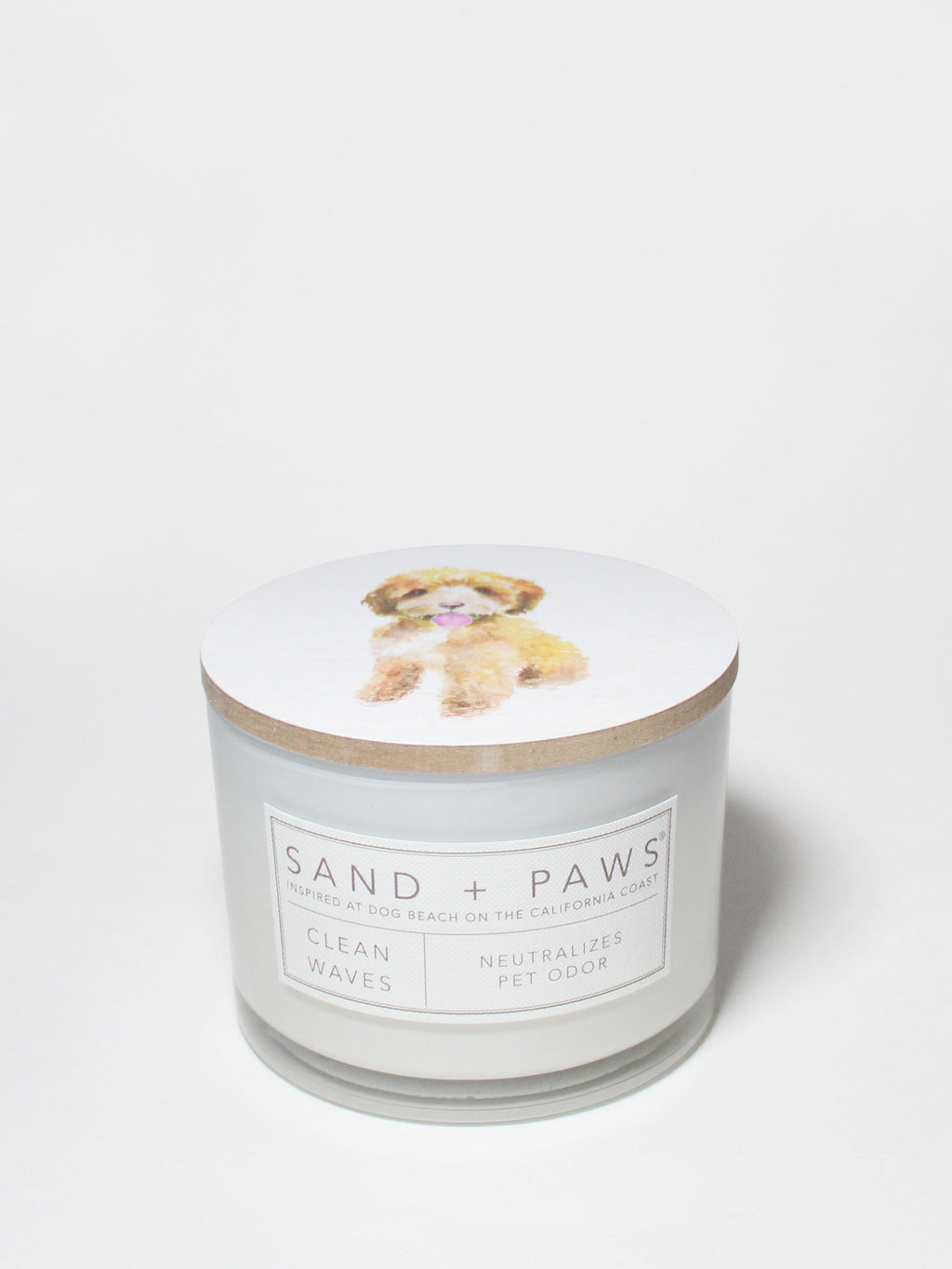 Elegant Sand + Paws Clean Waves 12 oz scented candle