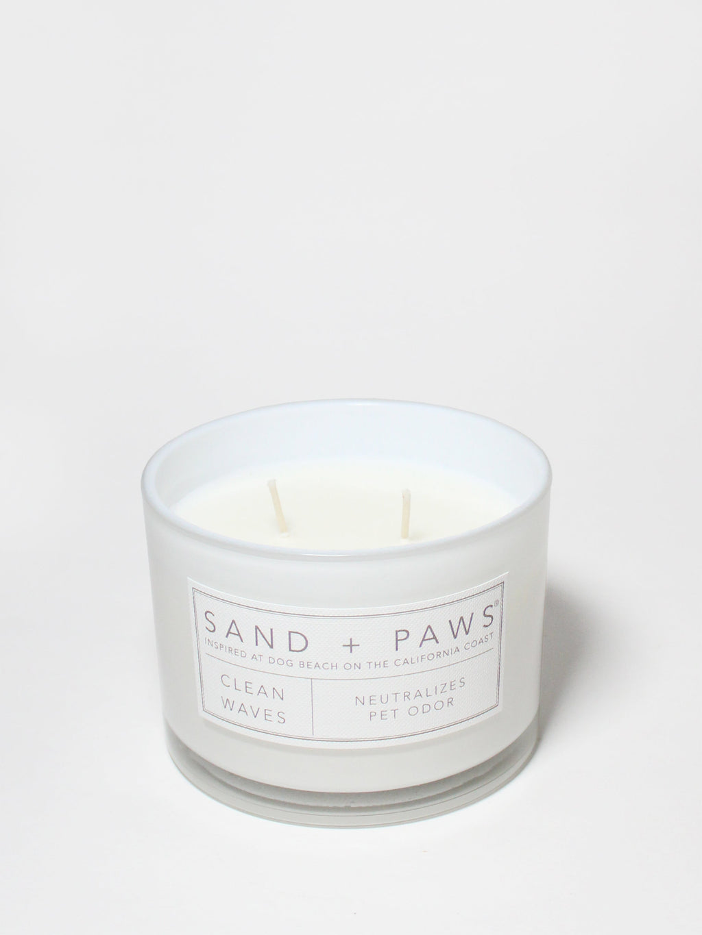 Elegant Sand + Paws Clean Waves 12 oz scented candle