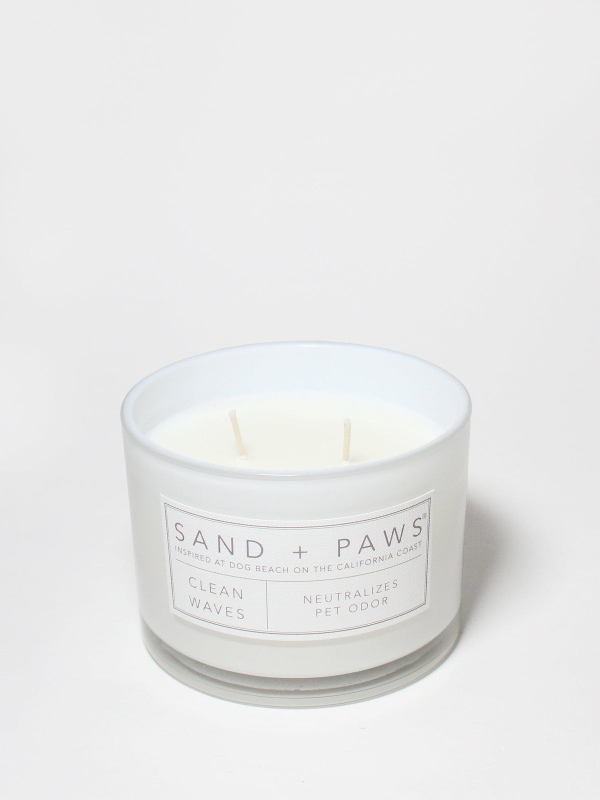 Elegant Sand + Paws Clean Waves 12 oz scented candle