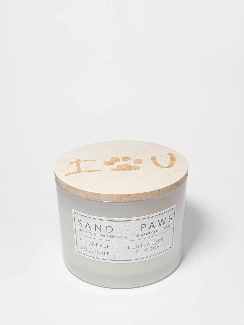 Elegant Sand + Paws Pineapple Coconut 12 oz scented candle