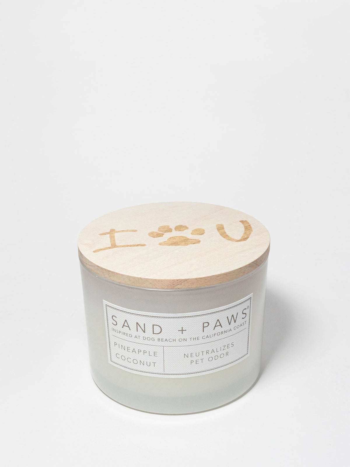 Elegant Sand + Paws Pineapple Coconut 12 oz scented candle