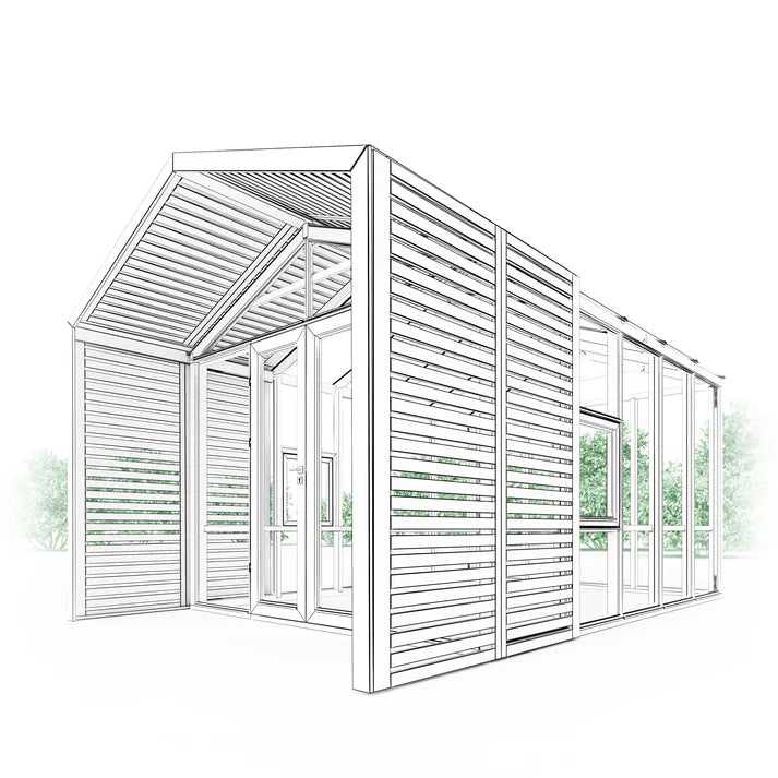 WOODEN greenhouse M4 | PREMIUM