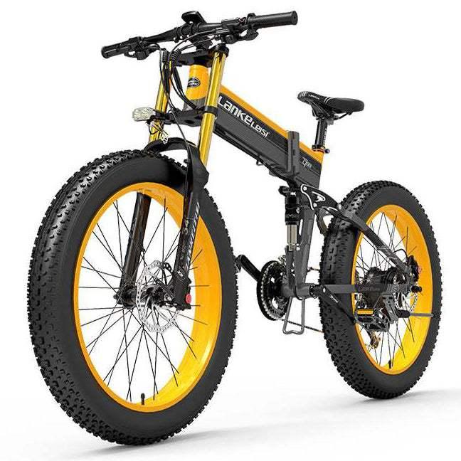 Lankeleisi XT750 Plus 1000W 26 Fatbike Dual Crown Fork Faltbares E-Mountainbike 17,5Ah