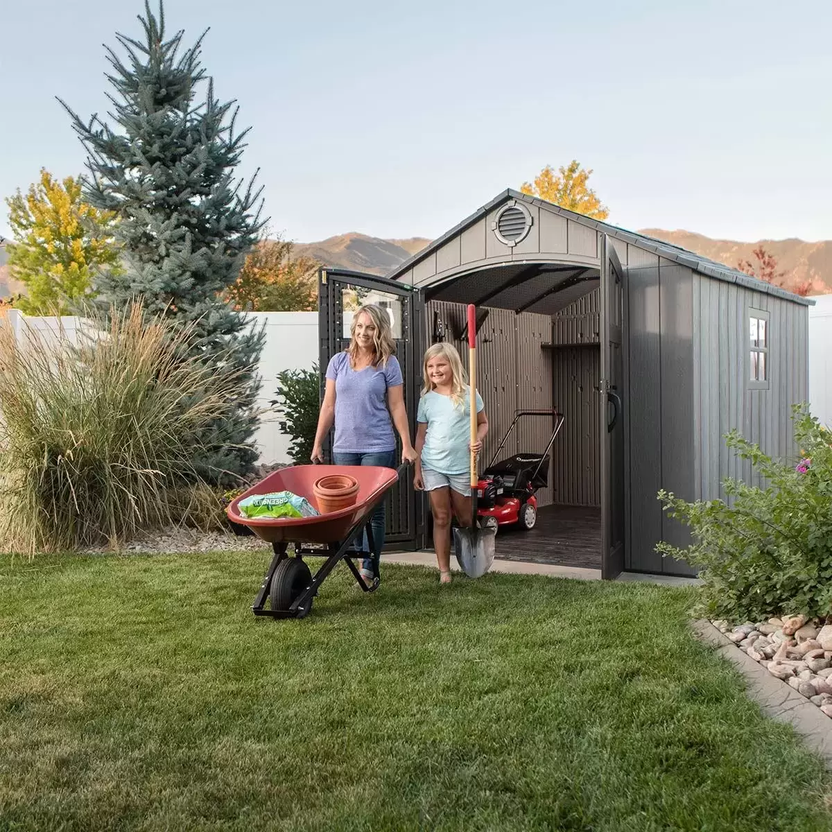 Lifetime 8 ft. x 10 ft. Outdoor Storage Shed